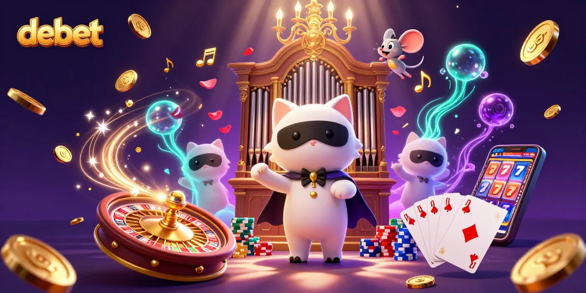 Experience winning thrills at debet's vibrant casino with fantasy elements and exciting game symbols.